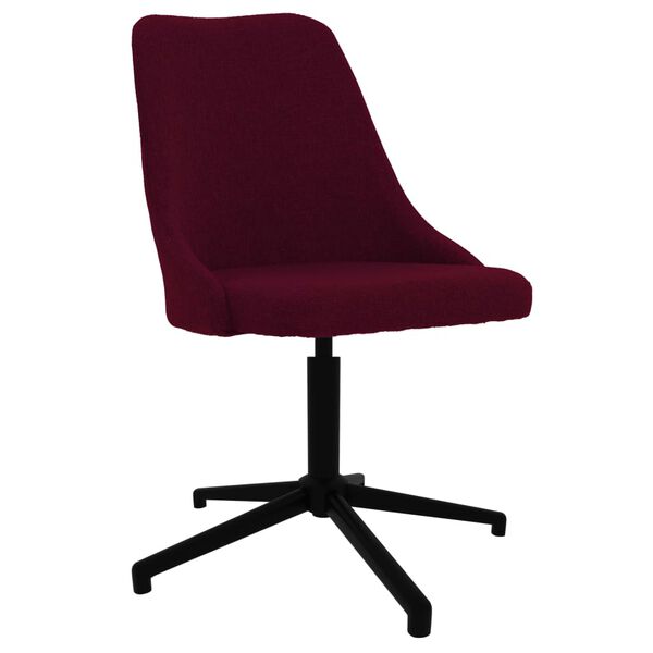 vidaXL Chaises pivotantes &agrave; manger lot de 6 violet tissu