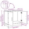 vidaXL Meuble de Lavabo de Salle de Bain Bois Ancien 65 x 33 x 60 cm