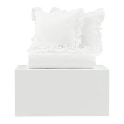 Venture Home Ensemble de lit Levi 220x240 cm Coton Blanc