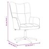 vidaXL Chaise de relaxation avec tabouret Marron Velours