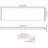 vidaXL Appui de fen&ecirc;tre Blanc 120 x 45 x 4,5 cm PVC