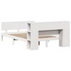 vidaXL Lit biblioth&egrave;que sans matelas blanc 140x190 cm bois pin massif