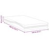 vidaXL Matelas Blanc et Noir 120 x 200 cm Tissu jacquard