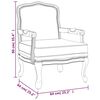 vidaXL Chaise de canap&eacute; 64x64x90 cm lin
