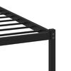 vidaXL Cadre de lit en métal sans matelas chêne sonoma 183x213 cm
