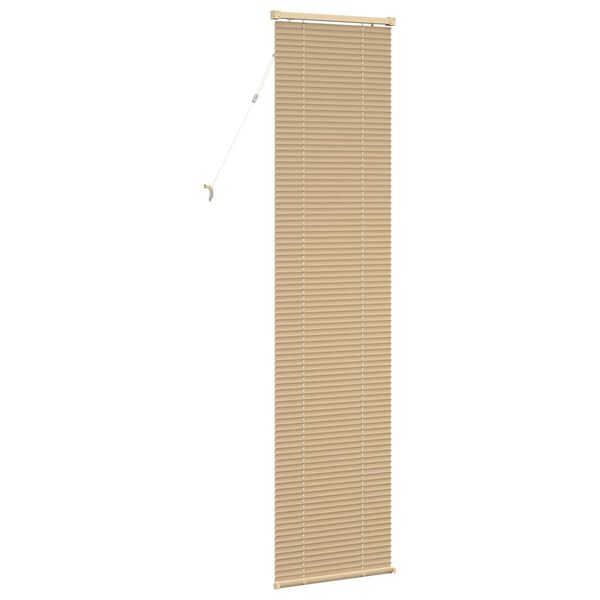 vidaXL Store V&eacute;nitien R&eacute;glable Marron clair avec motif 213 x 40 cm PVC