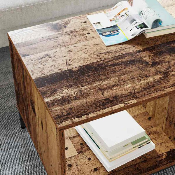 vidaXL Table basse Bois ancien 90 x 49 x 46 cm Bois d'ing&eacute;nierie