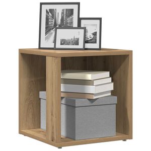 vidaXL Table d'appoint ch&ecirc;ne artisanal 33x33x34 cm bois d'ing&eacute;nierie
