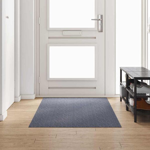 vidaXL Tapis Couloir Gris clair 100 x 250 cm tissu