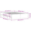 vidaXL Cadre de lit avec tiroirs sans matelas sonoma gris 135x190 cm