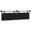 vidaXL T&ecirc;te de lit suspendue Ray&eacute; Vert fonc&eacute; 190 x 55 x 5 cm tissu