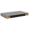 vidaXL &Eacute;tag&egrave;res murales flottantes 4 pcs Gris 40x23x3,8 cm MDF