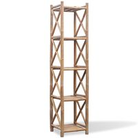 vidaXL Étagère à 5 niveaux carré bambou