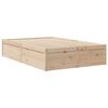 vidaXL Lit avec matelas 120x200 cm bois massif de pin