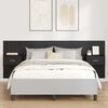 vidaXL T&ecirc;te de lit avec armoire 3 pcs Ch&ecirc;ne noir Bois d'ing&eacute;nierie