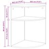 vidaXL Table d'appoint Blanc brillant 39,7 x 39,7 x 60 cm