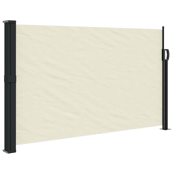 vidaXL Auvent latéral rétractable crème 120x600 cm