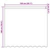 vidaXL Rideau en Dentelle Floral Blanc 180 x 150 cm Polyester