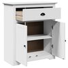 vidaXL Armoire de couloir BODO blanc 80x35x90 cm