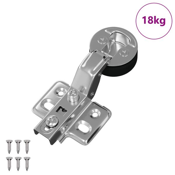 vidaXL Charni&egrave;re 123 pcs Argent&eacute; 0 Fer