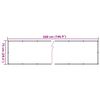 vidaXL &Eacute;cran d'intimit&eacute; de balcon cr&egrave;me 500x75 cm PVC