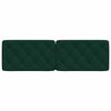 vidaXL Coussin de t&ecirc;te de lit vert fonc&eacute; 160 cm velours