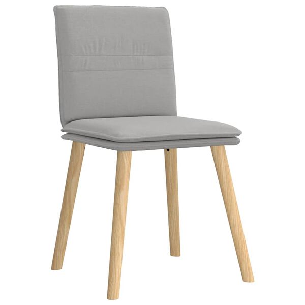 vidaXL Chaises &agrave; manger lot de 6 gris nuage tissu