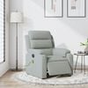 vidaXL Fauteuil inclinable &eacute;lectrique de massage gris clair velours