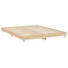 vidaXL Cadre de lit sans matelas ch&ecirc;ne sonoma 200x200 cm
