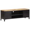 vidaXL Meuble TV 120x30x40 cm Bois massif de manguier brut