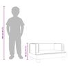vidaXL Canap&eacute; pour enfants marron 60x40x30 cm similicuir