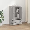 vidaXL Buffet haut sonoma gris 60x35,5x103,5 cm bois d'ing&eacute;nierie