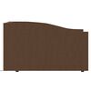 vidaXL Lit avec matelas et USB Marron Tissu 90x200 cm