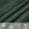 vidaXL Voile d'ombrage 160 g/m&sup2; Vert fonc&eacute; 5x7 m PEHD
