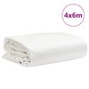 vidaXL B&acirc;che blanc 4x6 m 650 g/m&sup2;