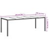 vidaXL Ensemble &agrave; manger de jardin et coussins 9 pcs beige rotin verre