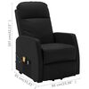 vidaXL Fauteuil de massage Noir Similicuir