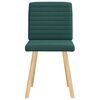 vidaXL Chaises à manger lot de 2 vert foncé tissu