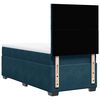 vidaXL Sommier &agrave; lattes de lit avec matelas bleu 80x200 cm velours