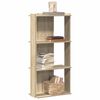 vidaXL Biblioth&egrave;que &agrave; 3 niveaux ch&ecirc;ne sonoma 60x30x120 cm