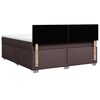 vidaXL Sommier &agrave; lattes de lit avec matelas Marron fonc&eacute; 180x200 cm