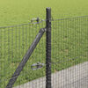 vidaXL Poteau de cl&ocirc;ture. Gris 50 x 0,5 m (maille 19 x 19 mm)
