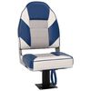 vidaXL Ensemble de si&egrave;ges de bateau pliables lot de 2 dossier haut