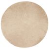 vidaXL Tapis en fausse TAFALLA Beige &Oslash; 100 cm Polyester