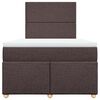 vidaXL Sommier &agrave; lattes de lit avec matelas Marron fonc&eacute; 120x200 cm