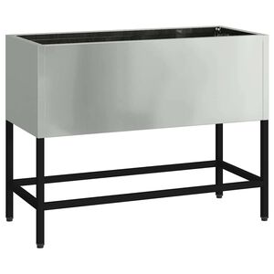 vidaXL Bac de jardin sur&eacute;lev&eacute; Argent 60 x 26 x 45 cm Acier galvanis&eacute;