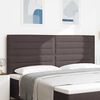 vidaXL T&ecirc;te de lit Marron fonc&eacute; 200 cm Cuir synth&eacute;tique