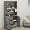 vidaXL Buffet HAMAR Bois massif de pin Gris clair
