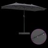 vidaXL Parasol de jardin Anthracite 385 x 209 x 244 cm Polyester