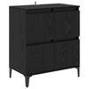 vidaXL Buffets 3 pcs Ch&ecirc;ne noir 60 x 35 x 70 cm Bois d'ing&eacute;nierie